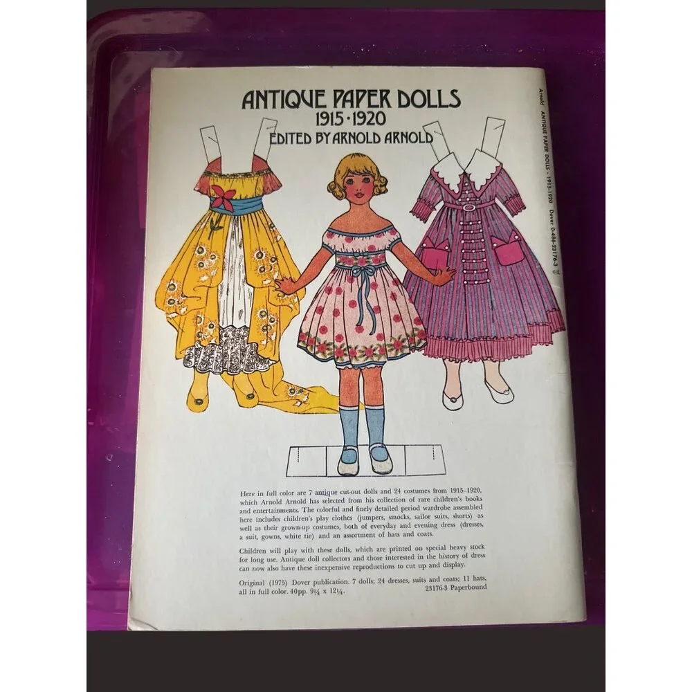 Antique Paper Dolls 1915-1920 Edited By Arnold‎ Arnold 1975 Dover Edition